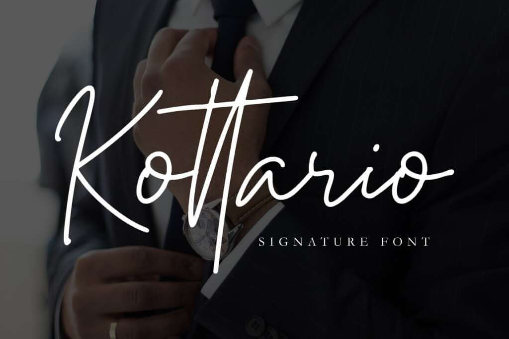 Kottario - Classy Signature Font
