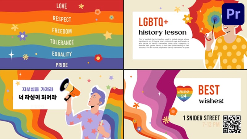 LGBTQ Typography for Premiere Pro
