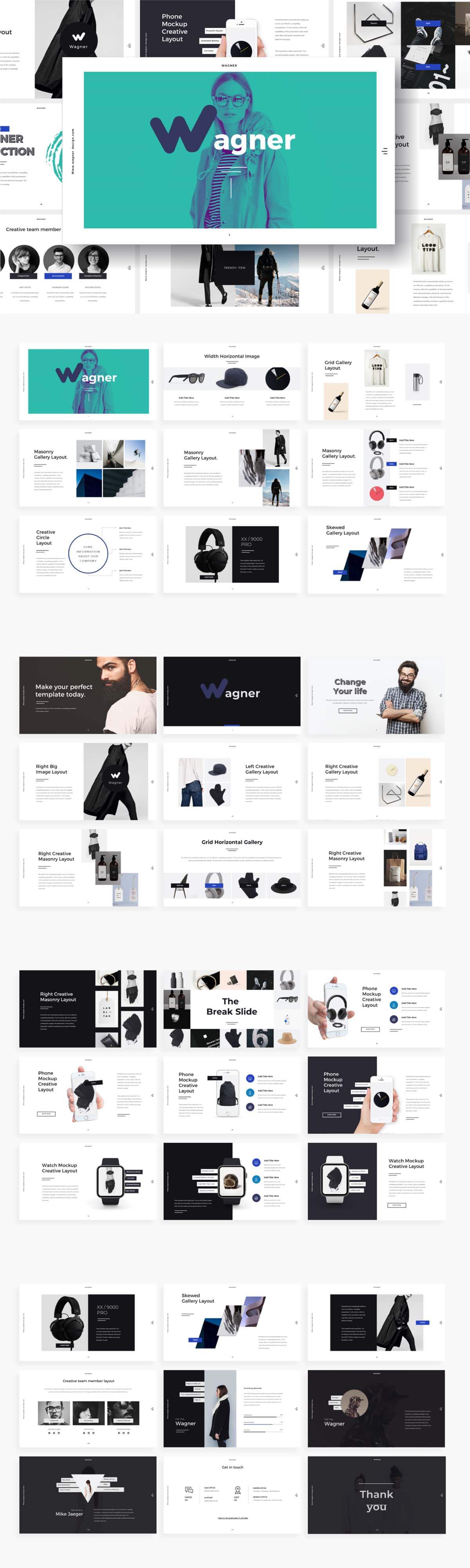 WAGNER - FREE MULTIPURPOSE POWERPOINT TEMPLATE