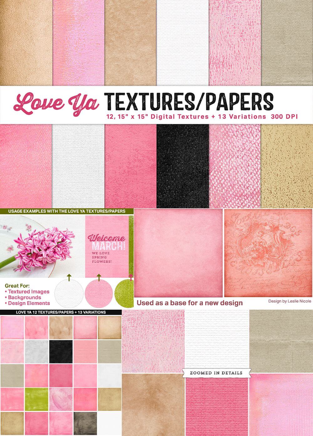Love Ya Papers and Textures Collection