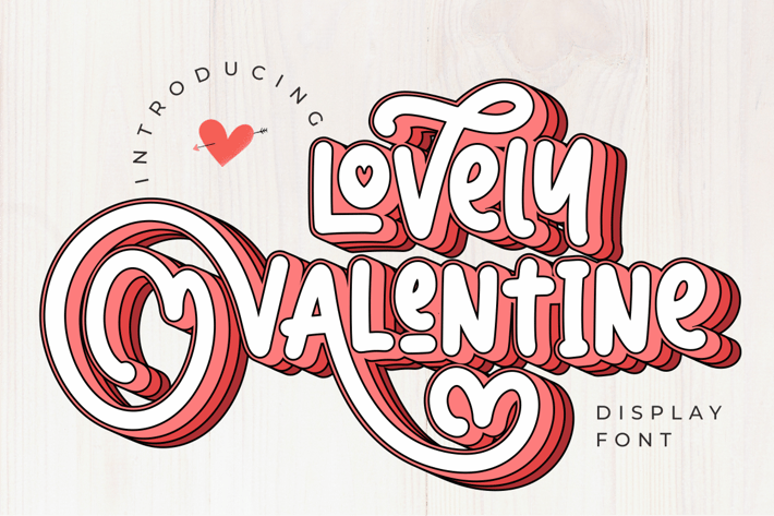 Lovely Valentine Display Font
