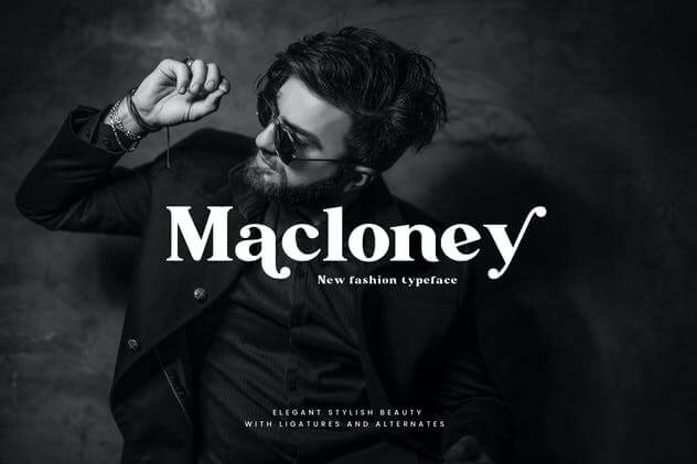 Macloney - Bold Serif Font