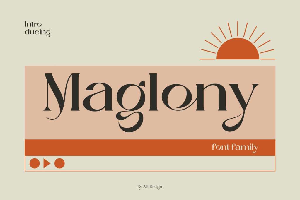 Maglony Typeface
