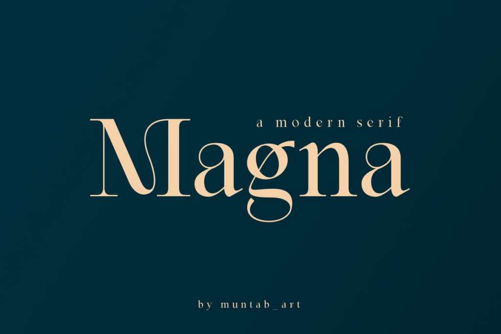 Magna | Modern Serif font