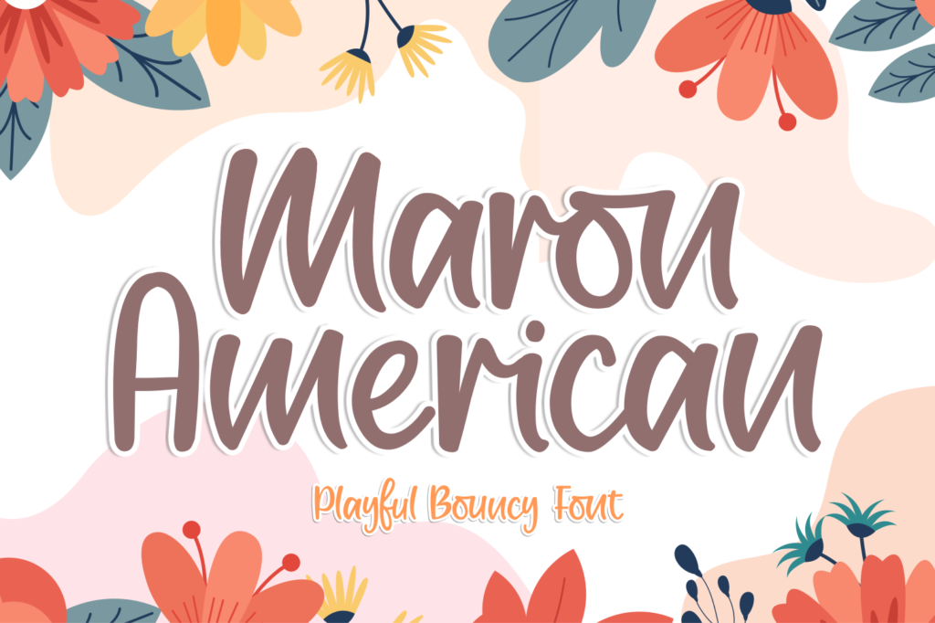 Maron American Font
