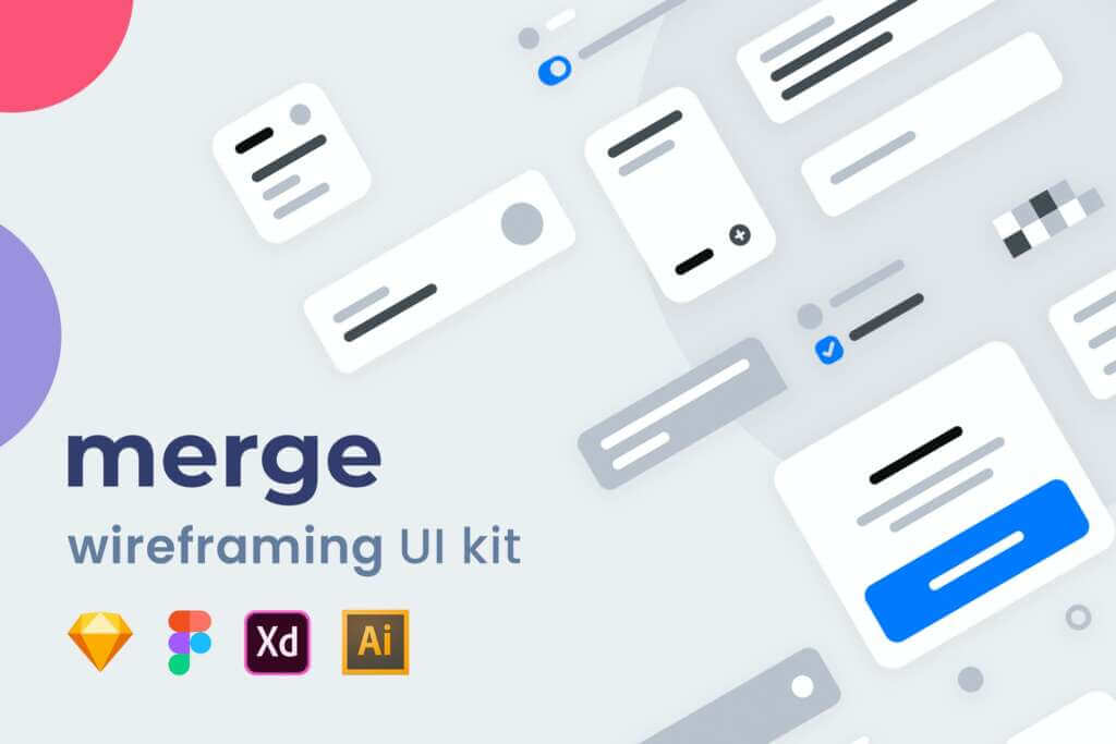 Merge Wireframing UI Kit