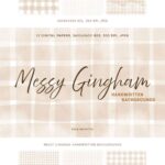 FREE Messy Gingham Backgrounds
