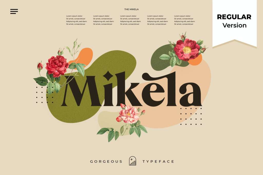 Mikela Regular - Gorgeous Typefaces
