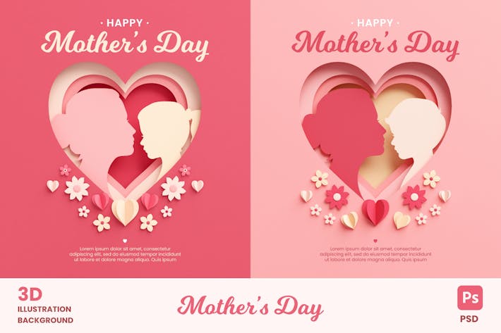Mother's Day Greeting Card Backgrounds
