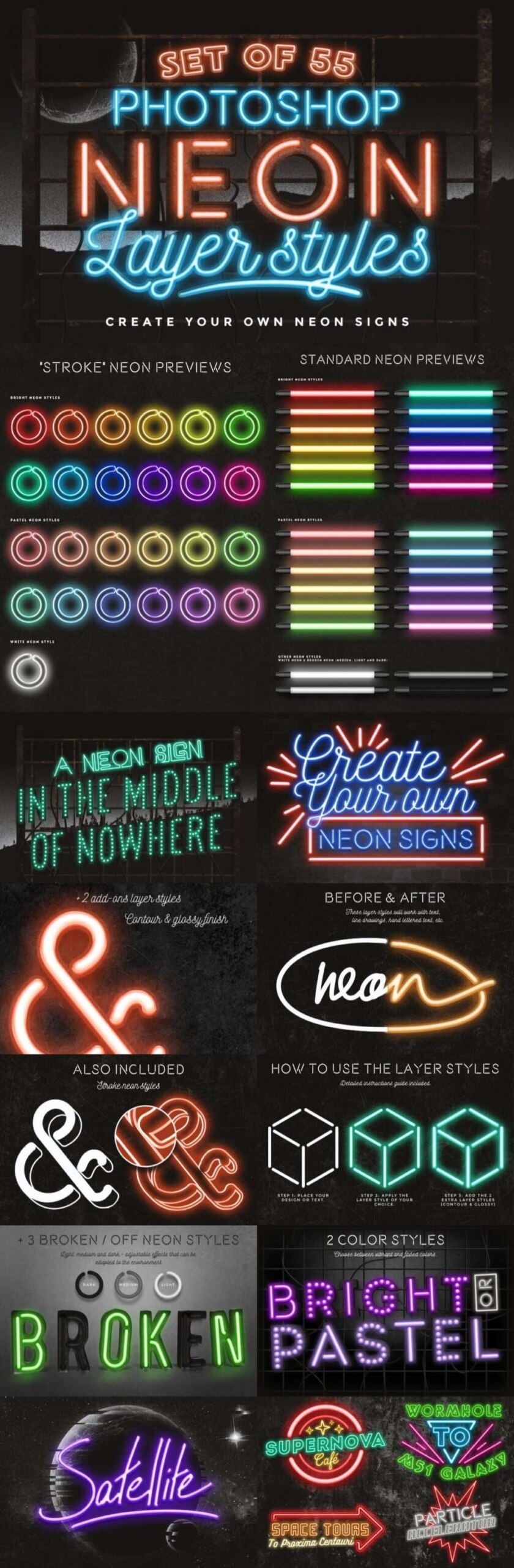 Neon Layer Styles