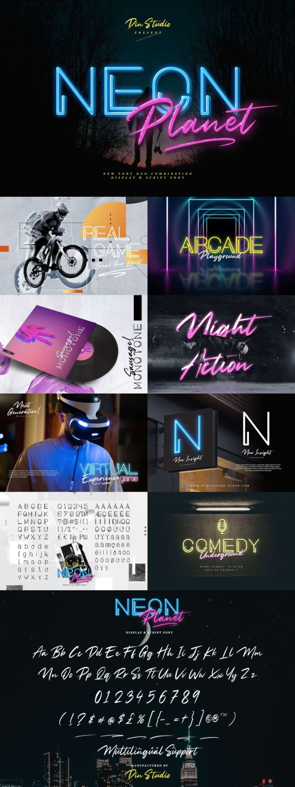 Neon Planet – Font Duo