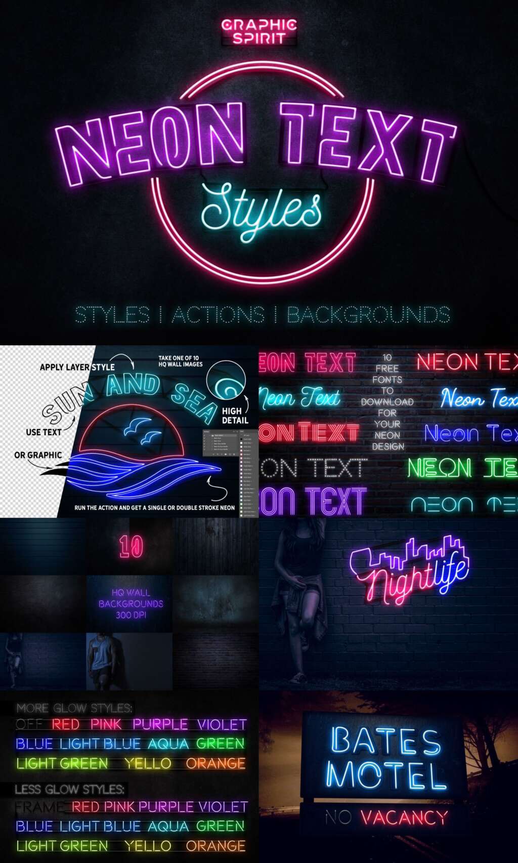 Neon Text Layer Styles & Extras