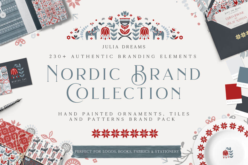 Scandinavian Christmas Illustrations