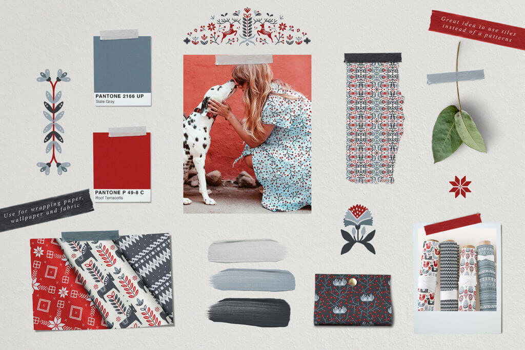 Scandinavian Christmas Illustrations