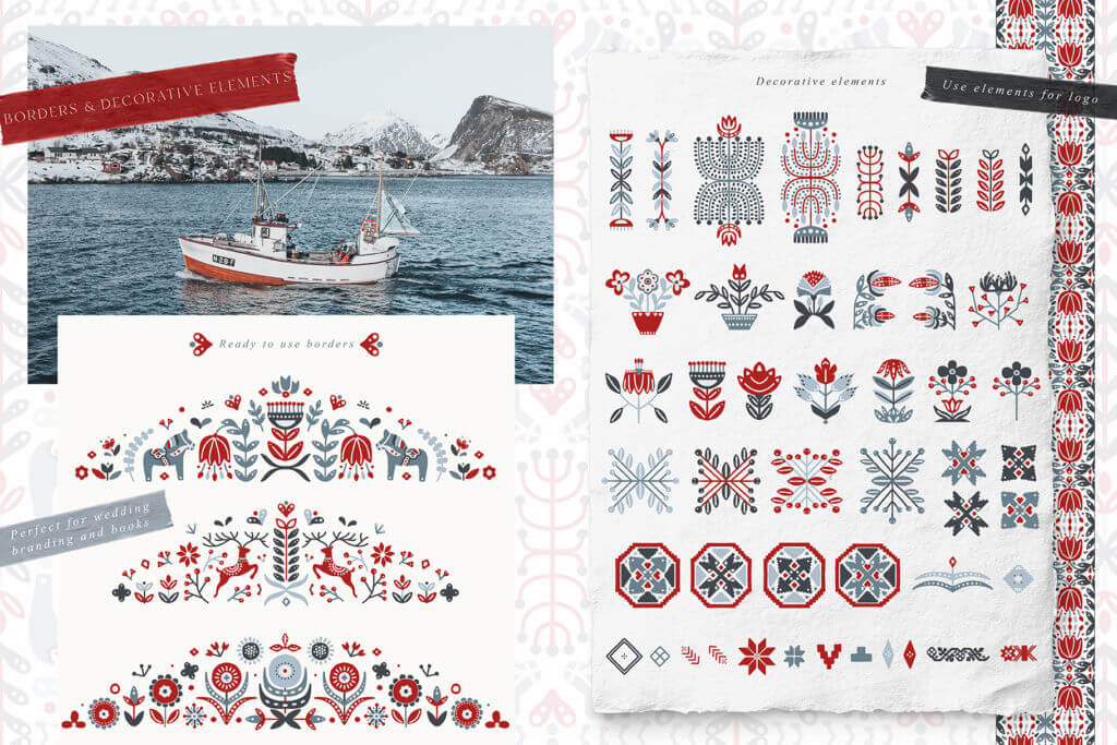 Scandinavian Christmas Illustrations