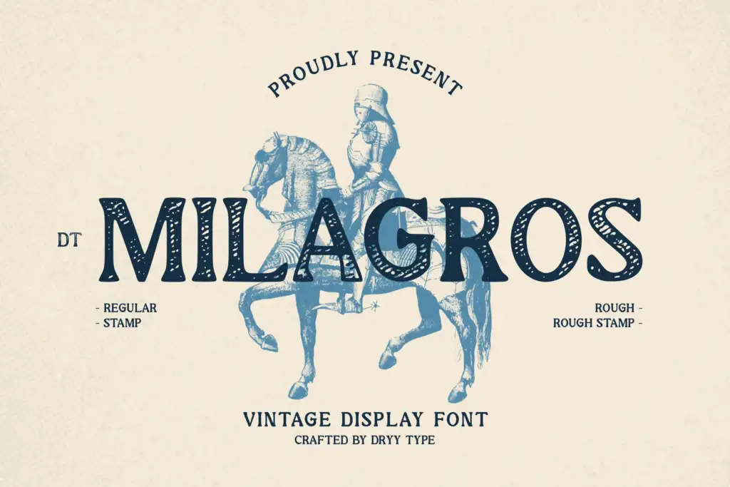 DT Milagros – Vintage Display Font