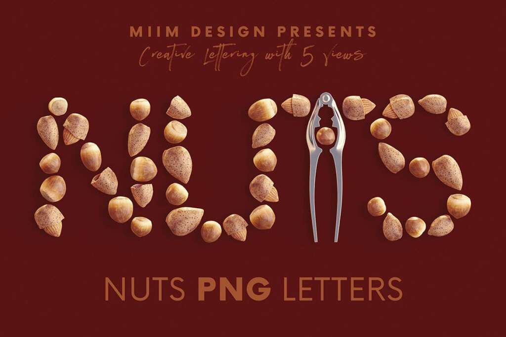 Nuts - 3D Lettering
