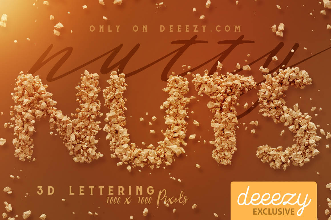 Nutty-Nuts-3d-lettering-deeezy-01
