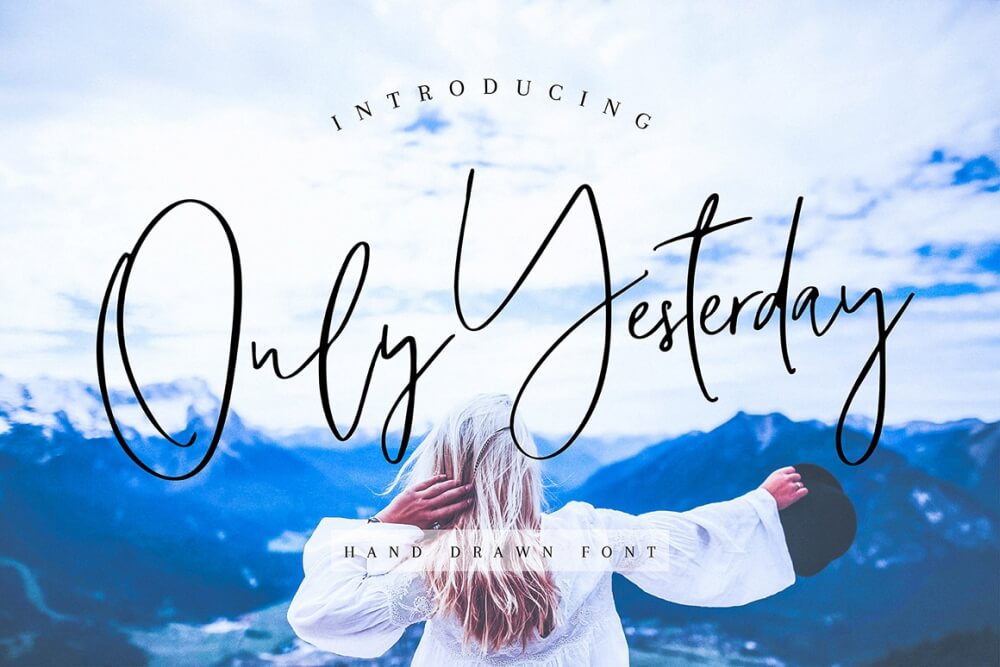 Only Yesterday Hand-Drawn Font