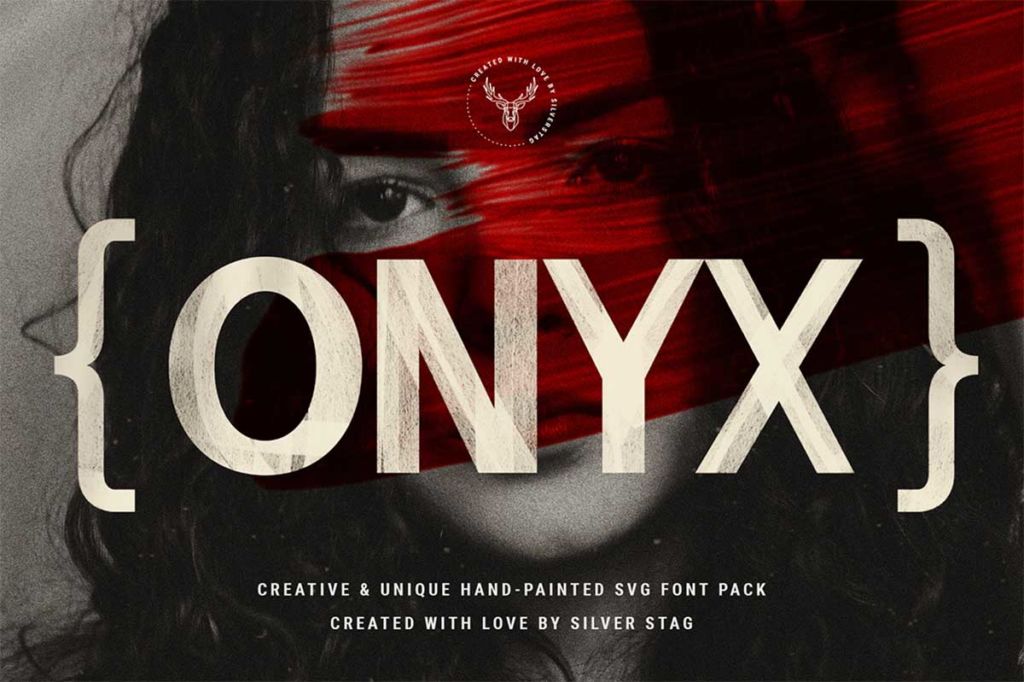 ONYX – HAND-PAINTED SVG 6 FONT PACK