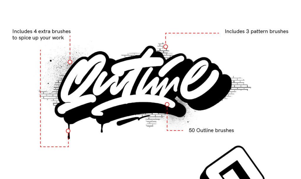 Outline Brushes for Procreate – Outline Pack