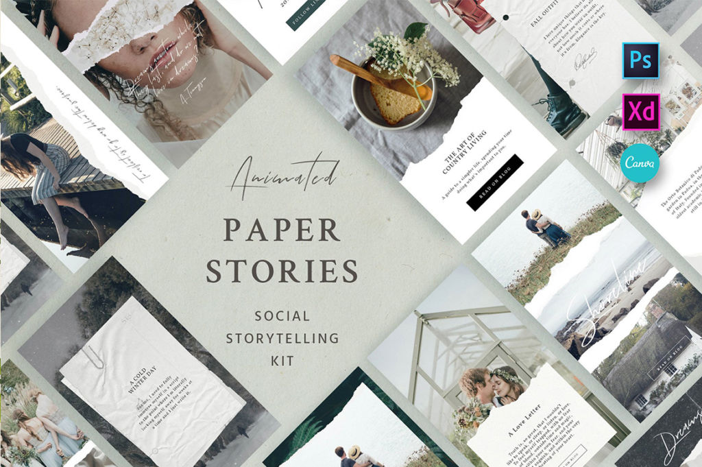 Paper Animated Stories – Social Kit
