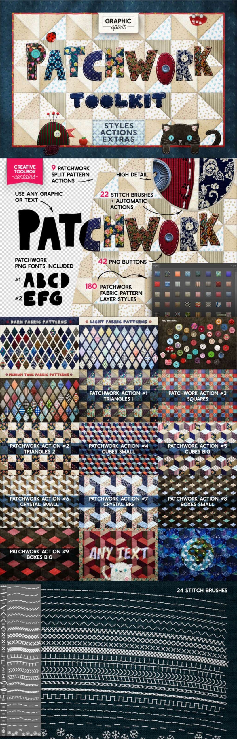 Patchwork Effect Photoshop Toolkit