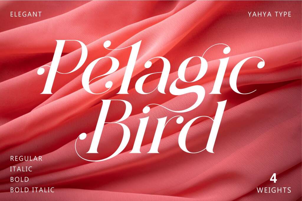 Pelagic Bird – Unique Ligature Font
