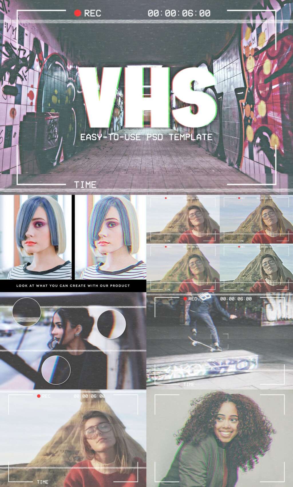 Photoshop VHS Template