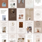 Pinterest Templates Canva Shadow - Editable Minimum Social Media Design Blogger CTA Quotes Pack