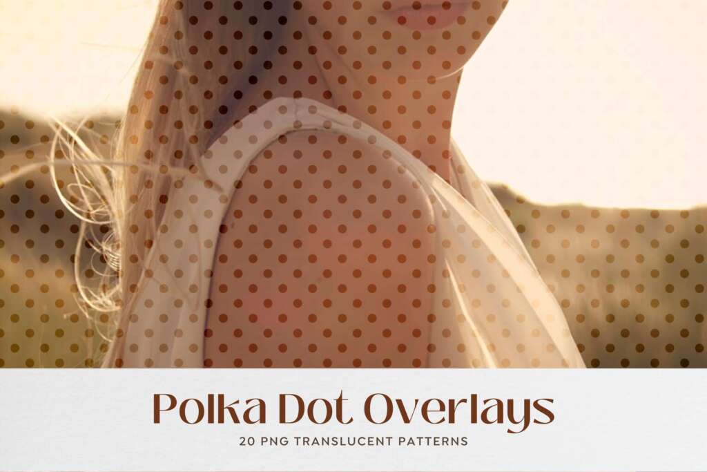 Polka Dot Translucent Photo Overlays