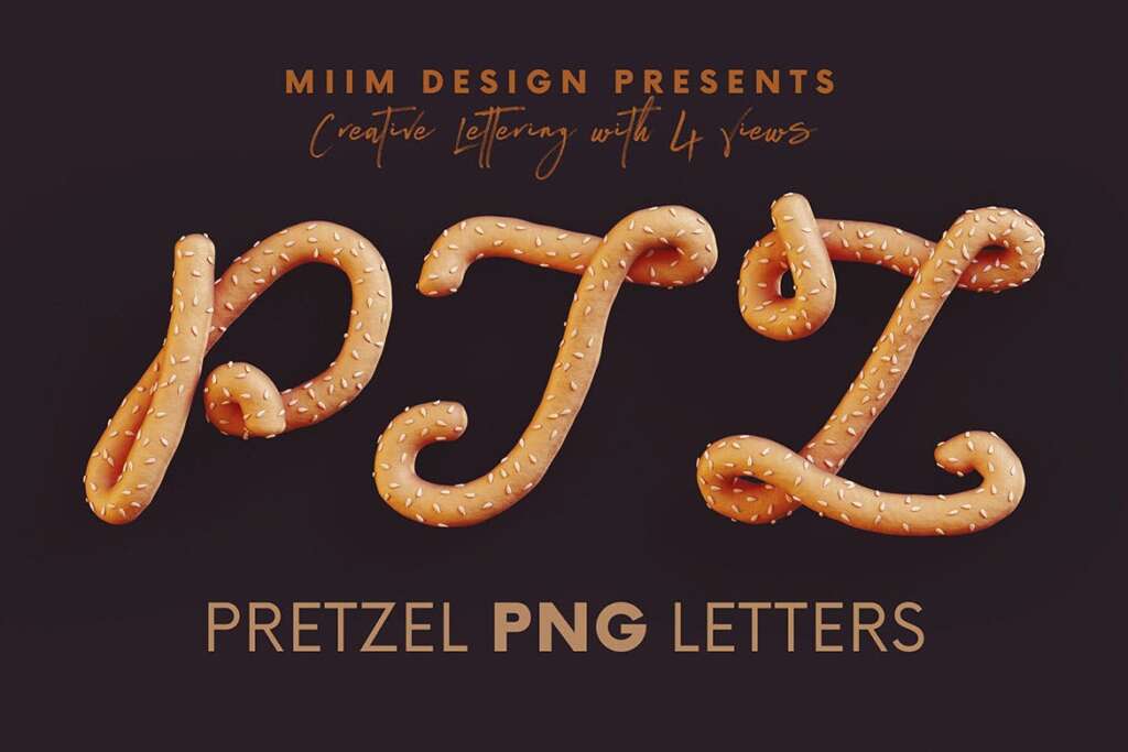 Pretzel - 3D Lettering
