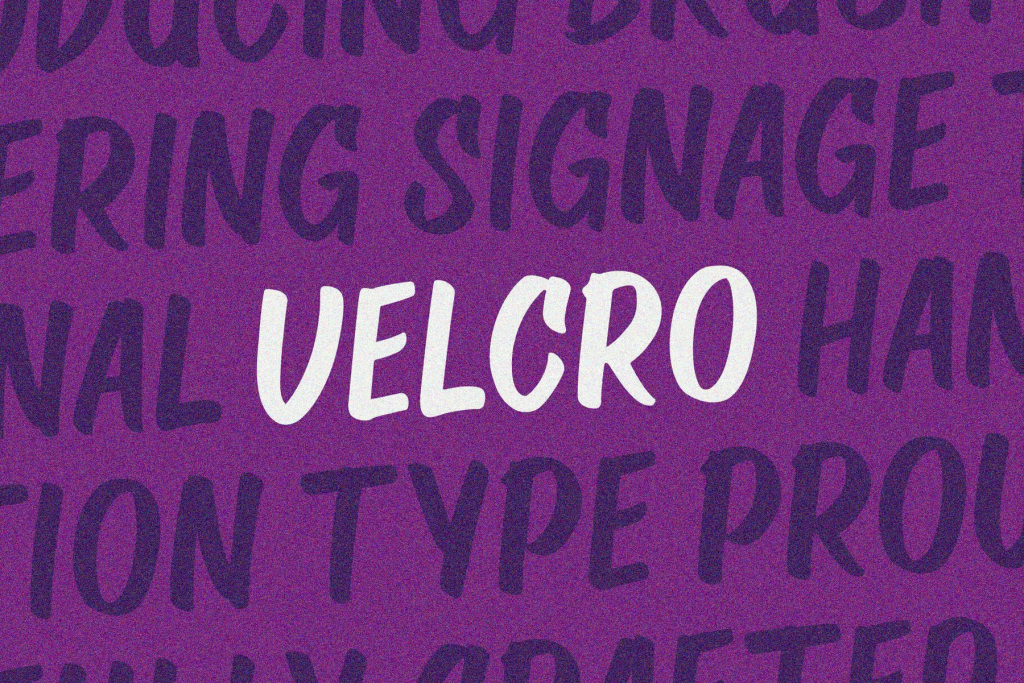 Velcro - Free Sign Painting Font
