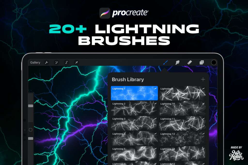 Procreate Lightning Brushes
