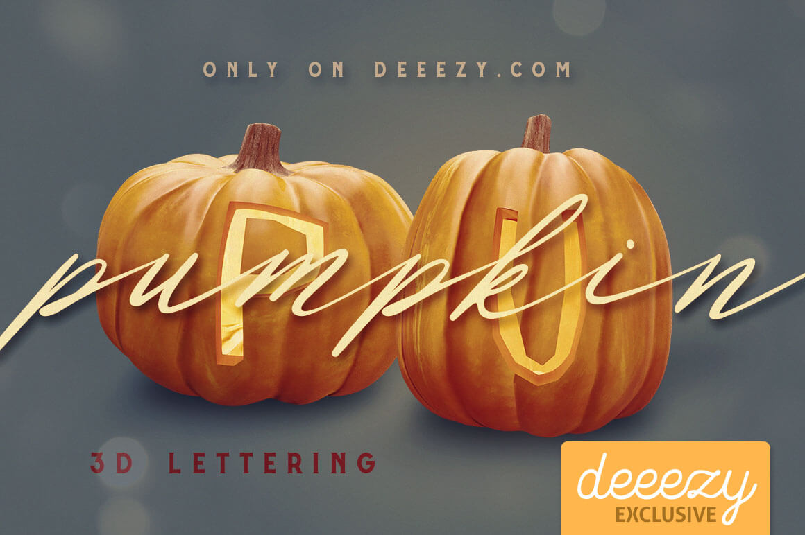 Pumpkin-3D-lettering-Deeezy-1