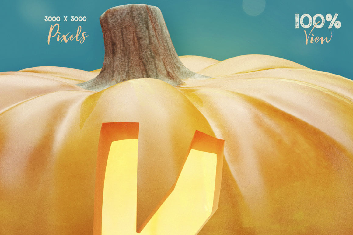 Pumpkin-3D-lettering-Deeezy-3