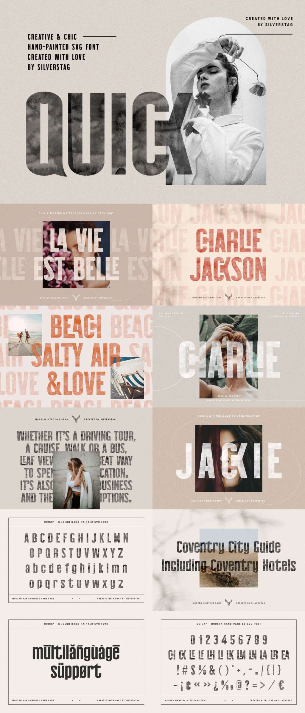 Quick – Modern Hand-Painted SVG Font