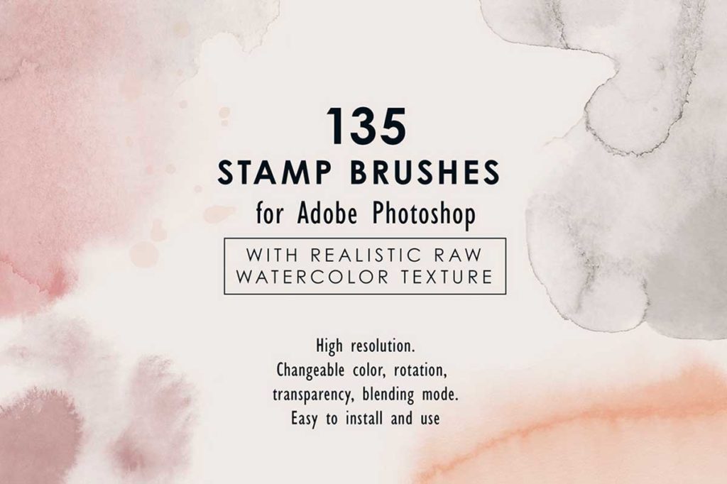 RAW WATERCOLOR – PHOTOSHOP BRUSHES