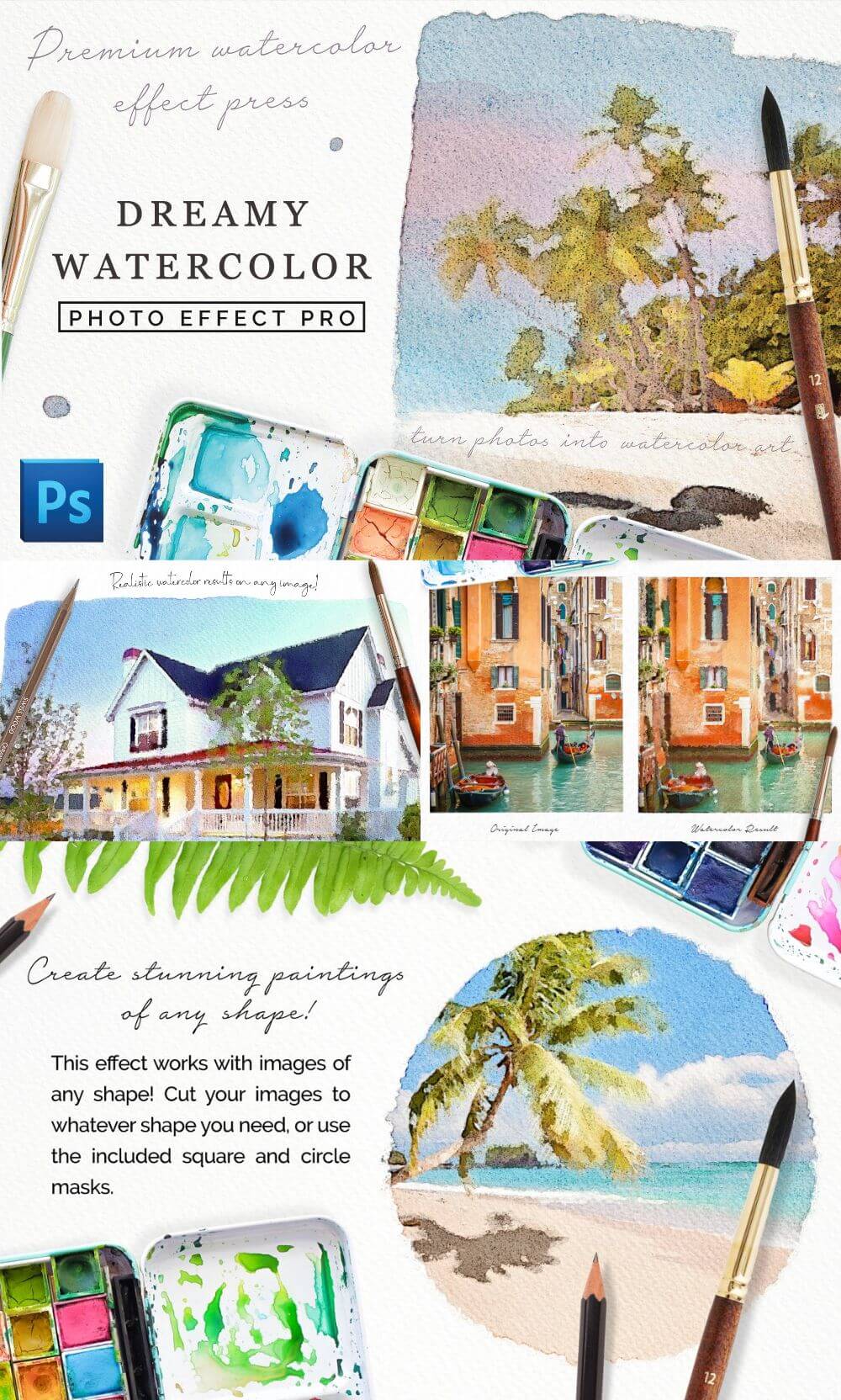 Realistic Watercolor Photo Effect