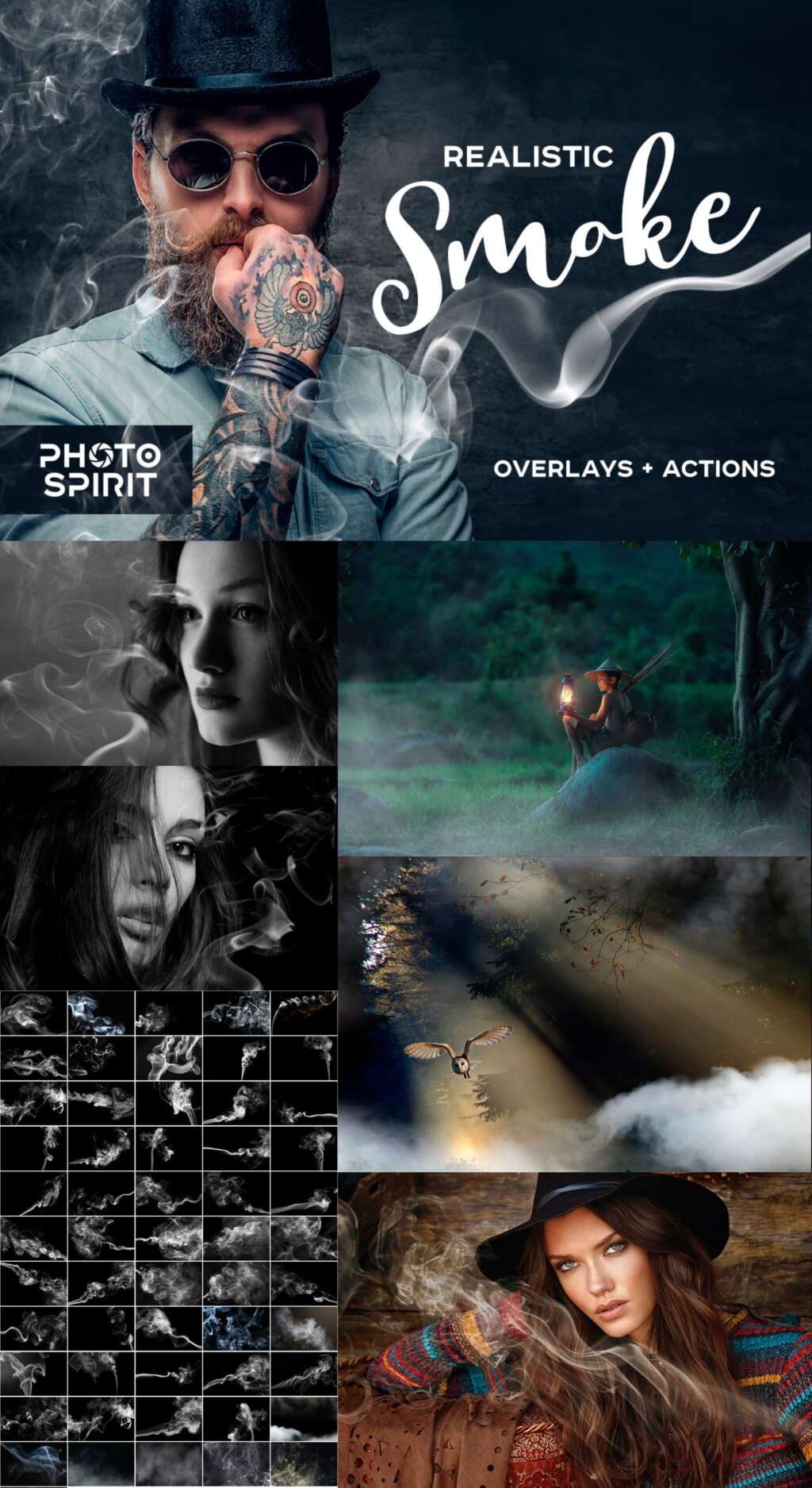 Realistic Smoke Overlays Photoshop