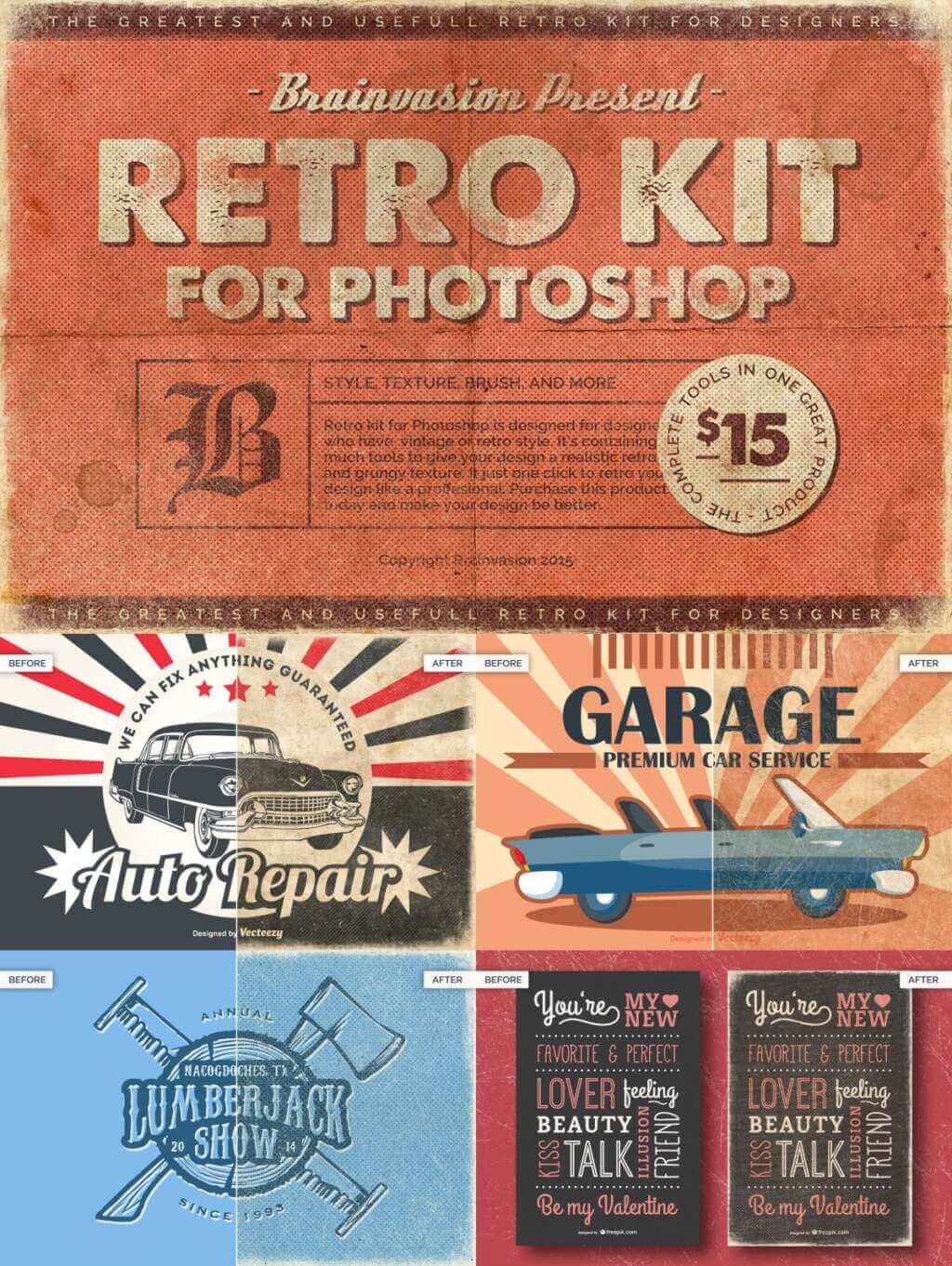 Retro Kit For Photoshop