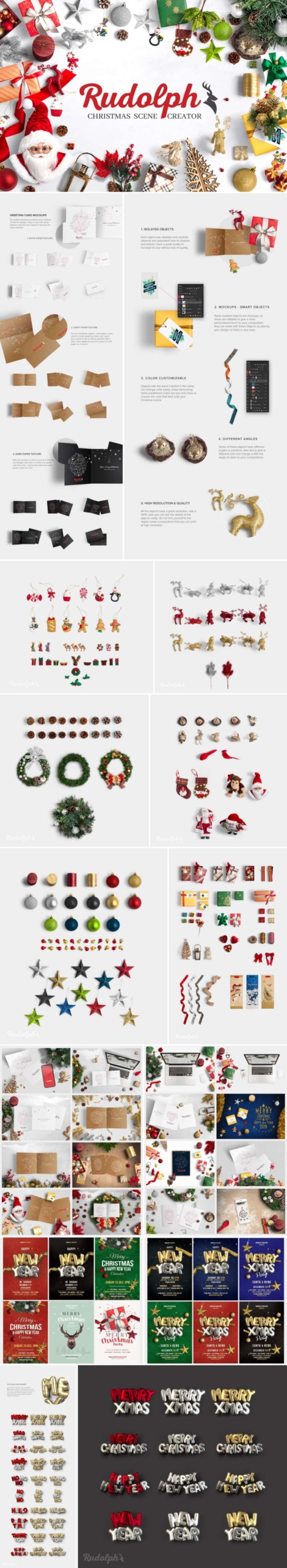 Rudolph Christmas Scene Creator