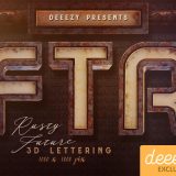 Rusty Future Free 3D Lettering