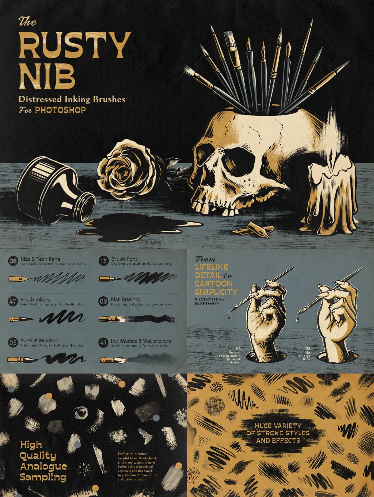 Rusty Nib Inkers for Photoshop