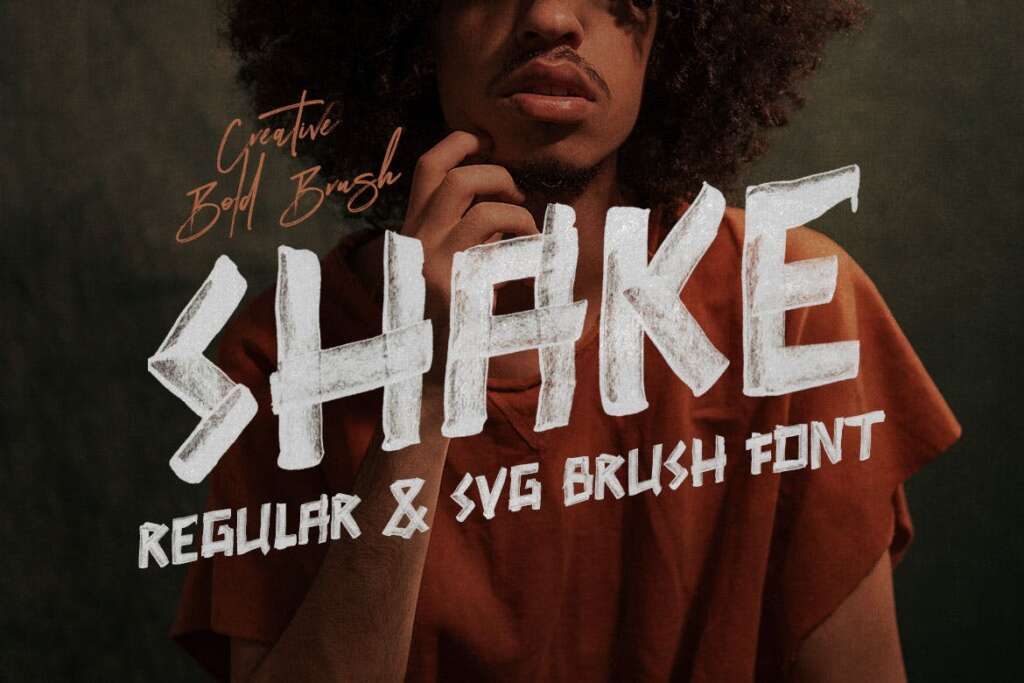 SHAKE Brush & SVG Font
