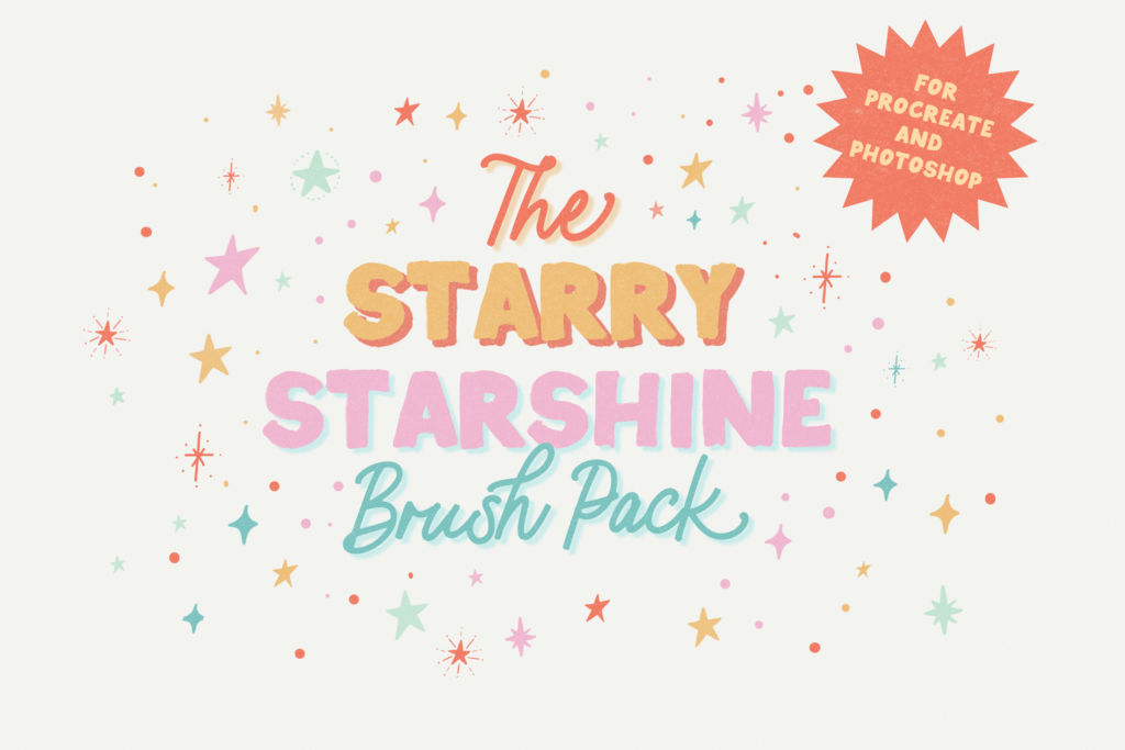 STARRY STARSHINE BRUSH PACK FOR PROCREATE AND PHOTOSHOP