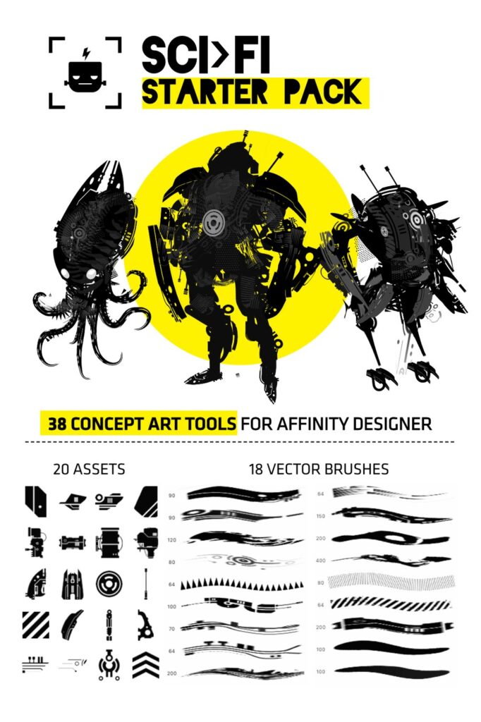 SciFi Starter Pack for Affinity Designer
