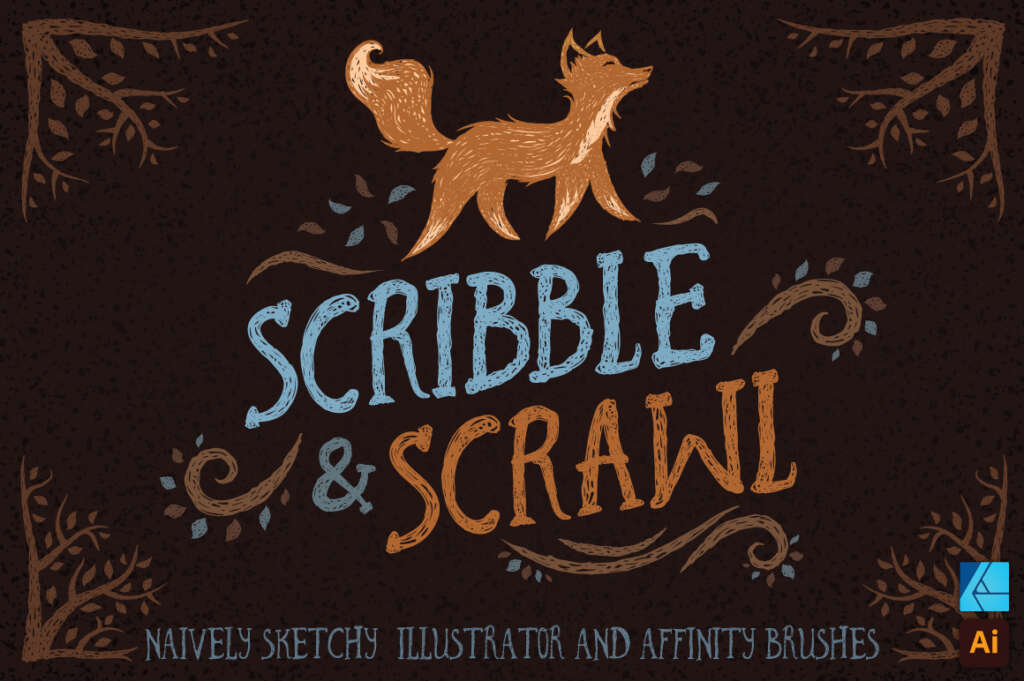 FREE SCRIBBLE & SCRAWL BRUSHES
