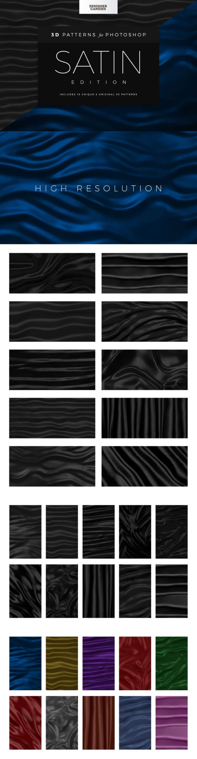 Seamless Silk and Saturn Fabric Patterns