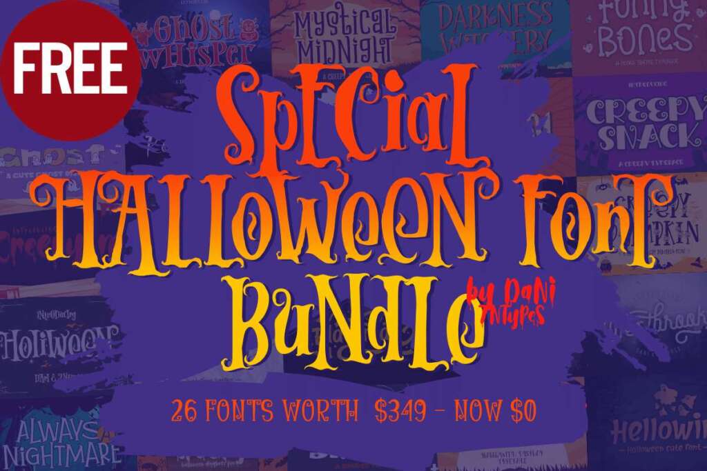 Special Halloween Font Bundle
